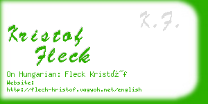 kristof fleck business card
